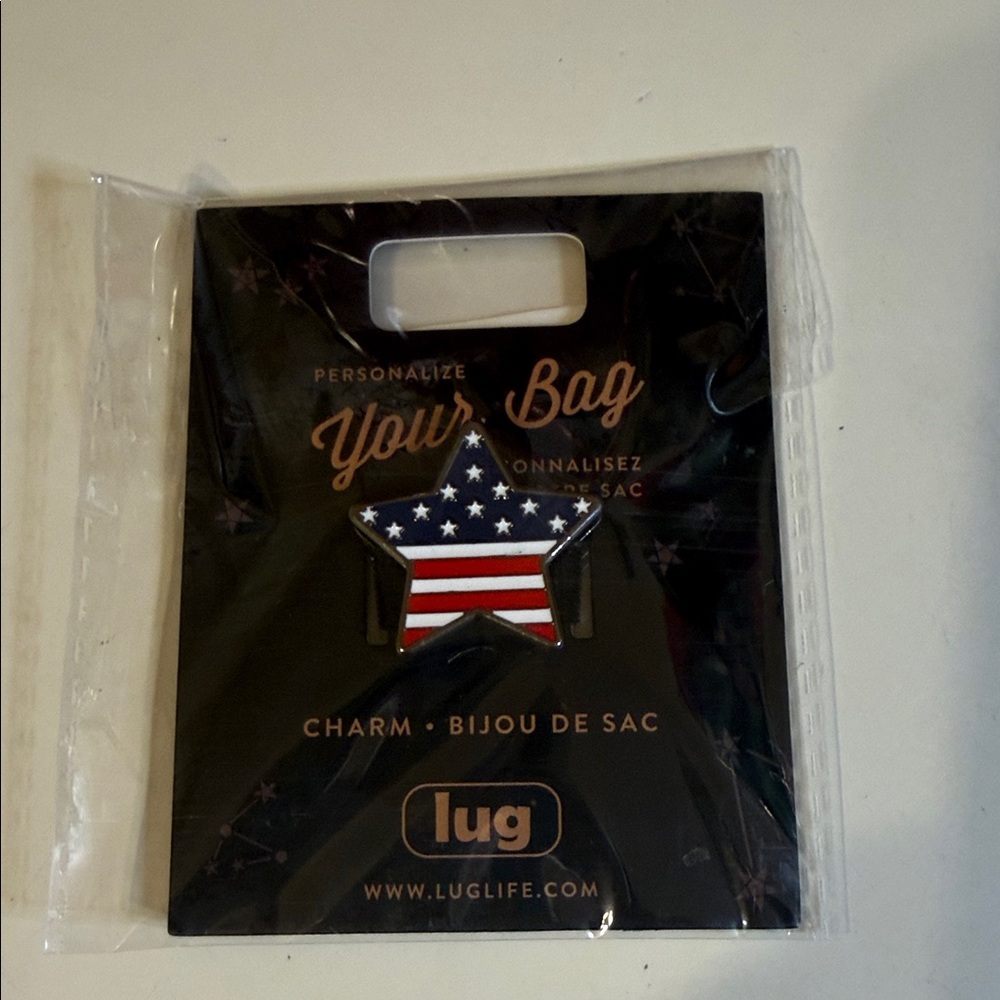New. Lug charm. Patriot star ❤️💙❤️💙❤️